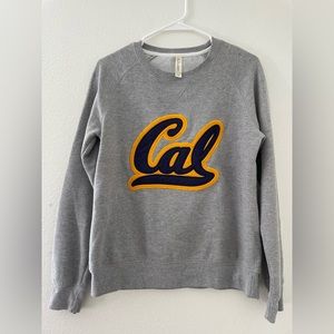 UC Berkeley Cal Gray embroidered women’s crewneck sweatshirt sz M